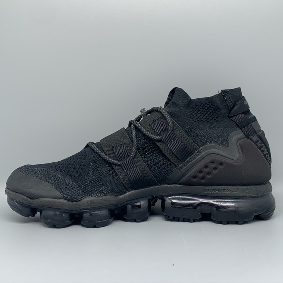 Nike Air VaporMax Utility Triple Black Shoes AH6834-001 Men\'s‎ Sz 14
